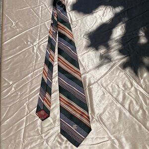 Vintage Designer Oleg Cassini Striped Men's Tie